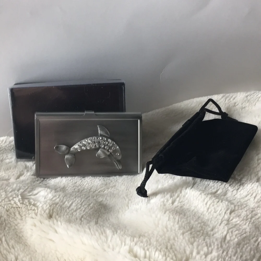 NIP All For Giving Dolphin Business Card Carrying Case